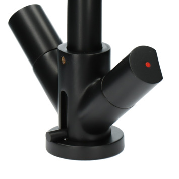 Aqualino wastafelkraan Fortore 2-knops met waste Zwart