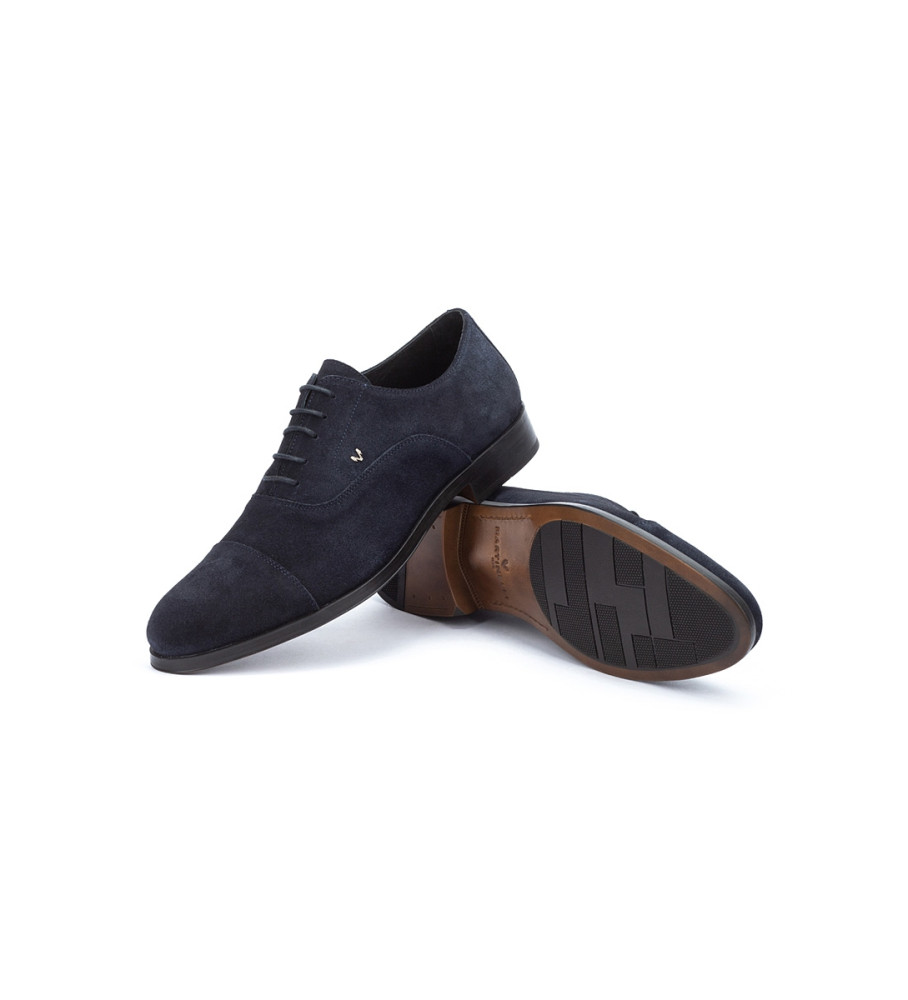 Sapatos Martinelli Empire em couro azul marinho