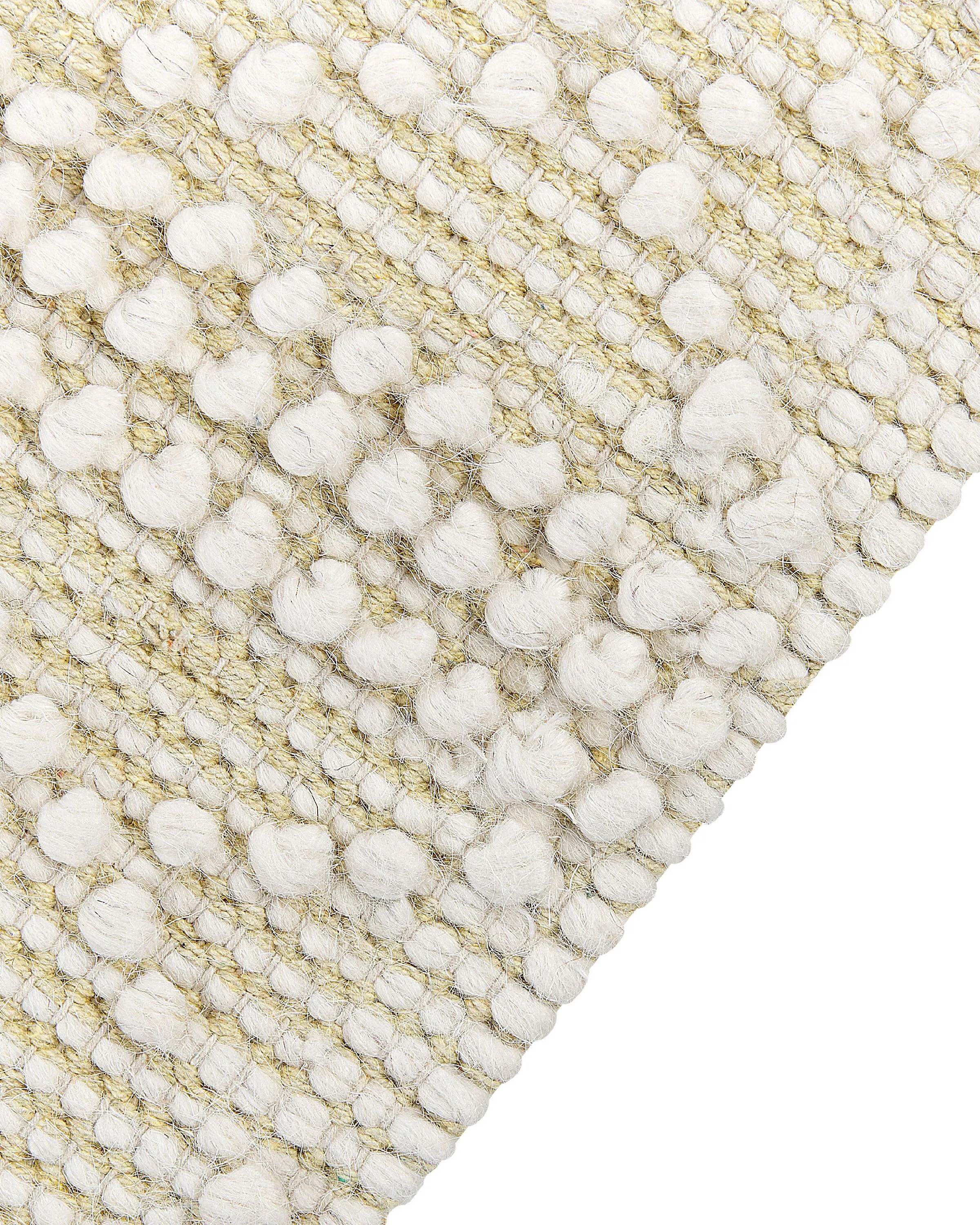 Vloerkleed MAVIKENT Beige 160 x 230 cm Wol