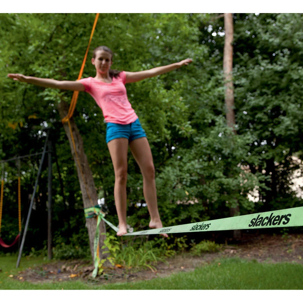 SLACKERS SLACKLINE KIT CLASSIC AVEC SANGLE D'APPRENTISSAGE