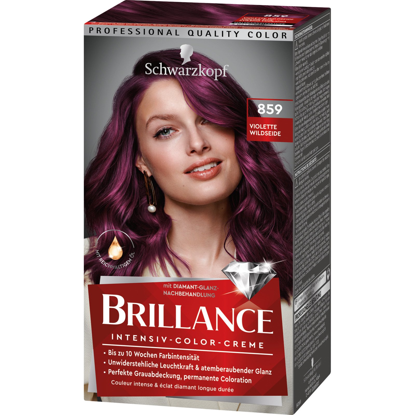 Schwarzkopf Brillance Intensiv-Color-Creme Violette Wildseide 859