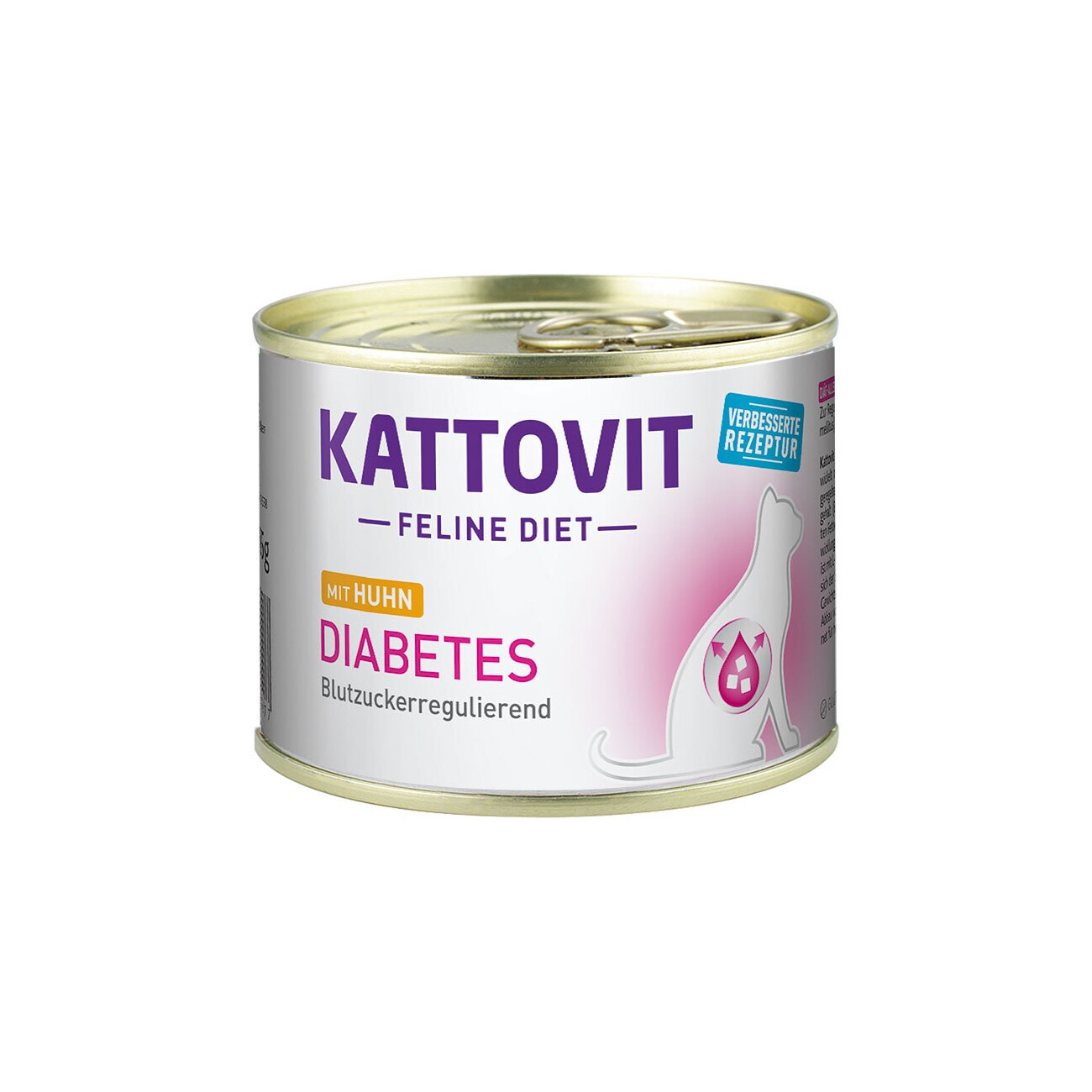 KATTOVIT Feline Diet Nassfutter Katze Diabetes Adult Huhn 12x185 g