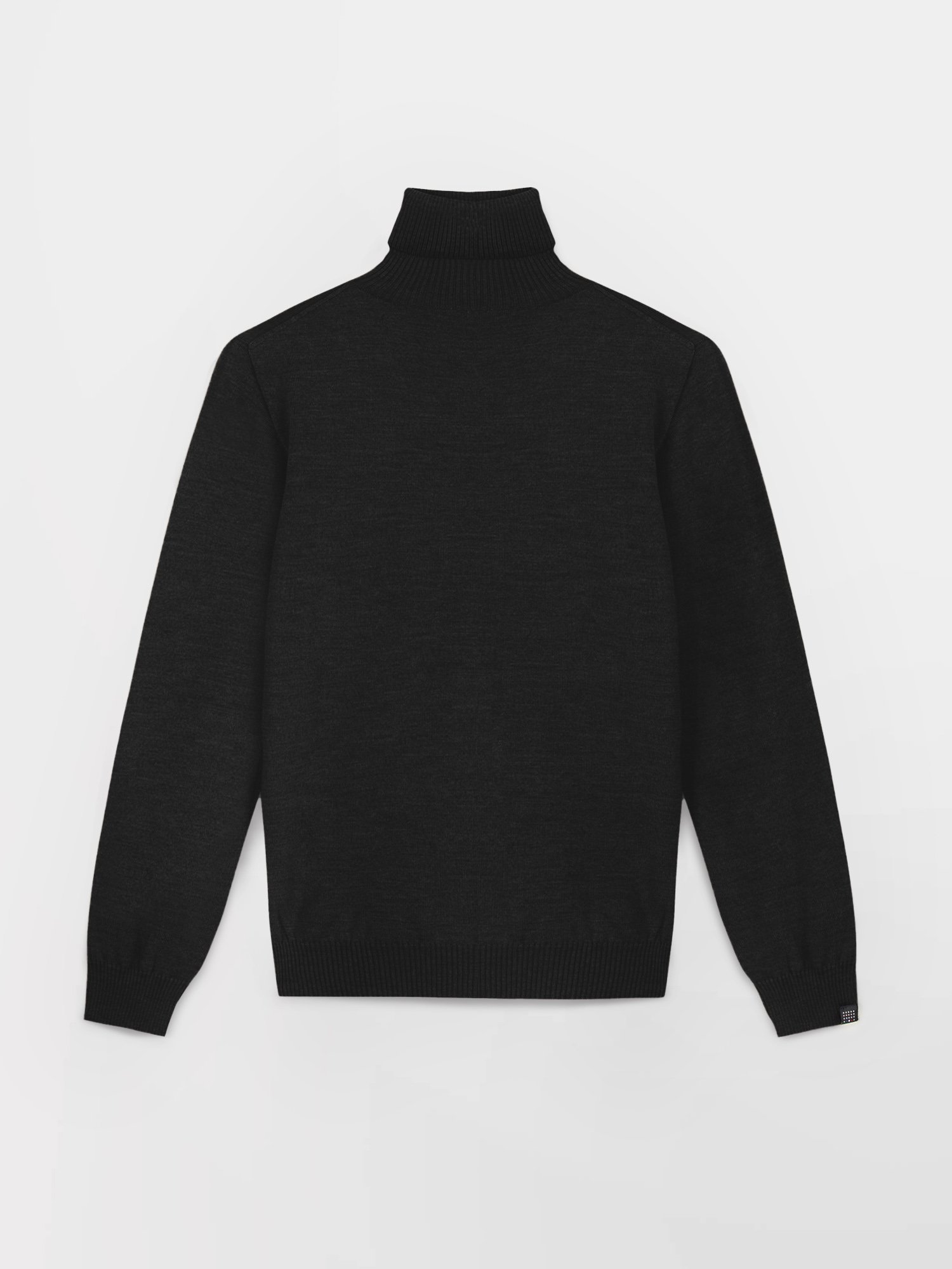 Pull Col Roulé Homme Fabriquées en FranceLaine Noir