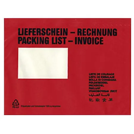 DM Folien 1000 Dokumententaschen Lieferscheintaschen DIN C5