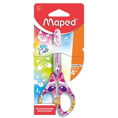 Maped Mini Cute - Ciseaux 13 cm (blister) - symétriques - disponible dans différentes couleurs