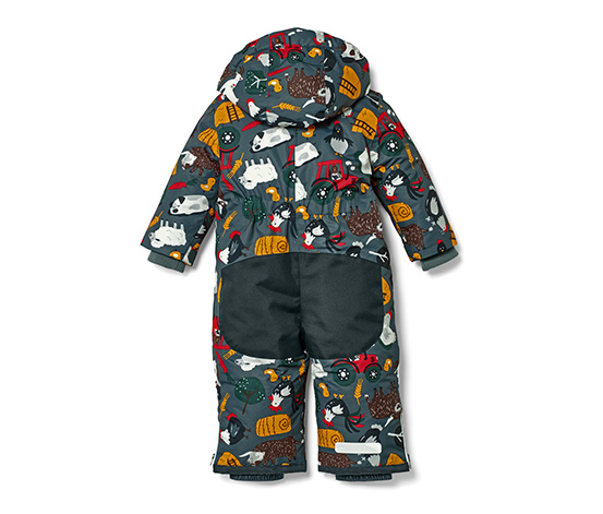 Kleinkind-Schneeanzug, Bauernhof-Alloverprint