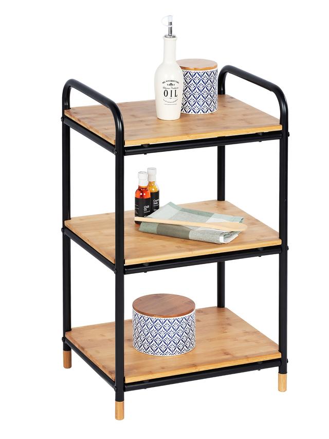 Regal Loft mit 3 Etagen, Bambus