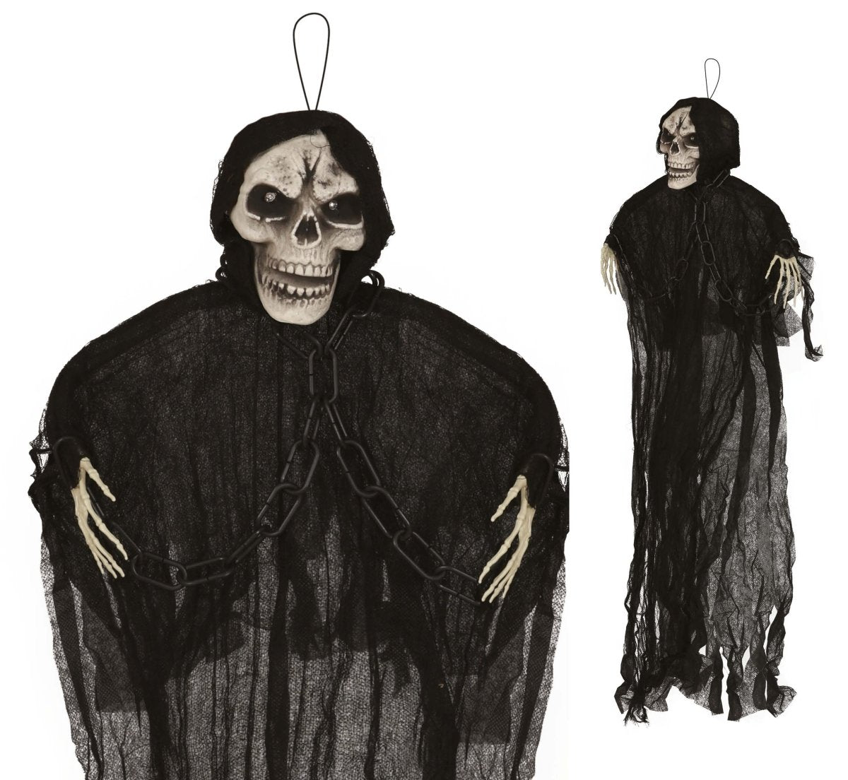 Halloween Skelet Hangend Met Licht 90cm