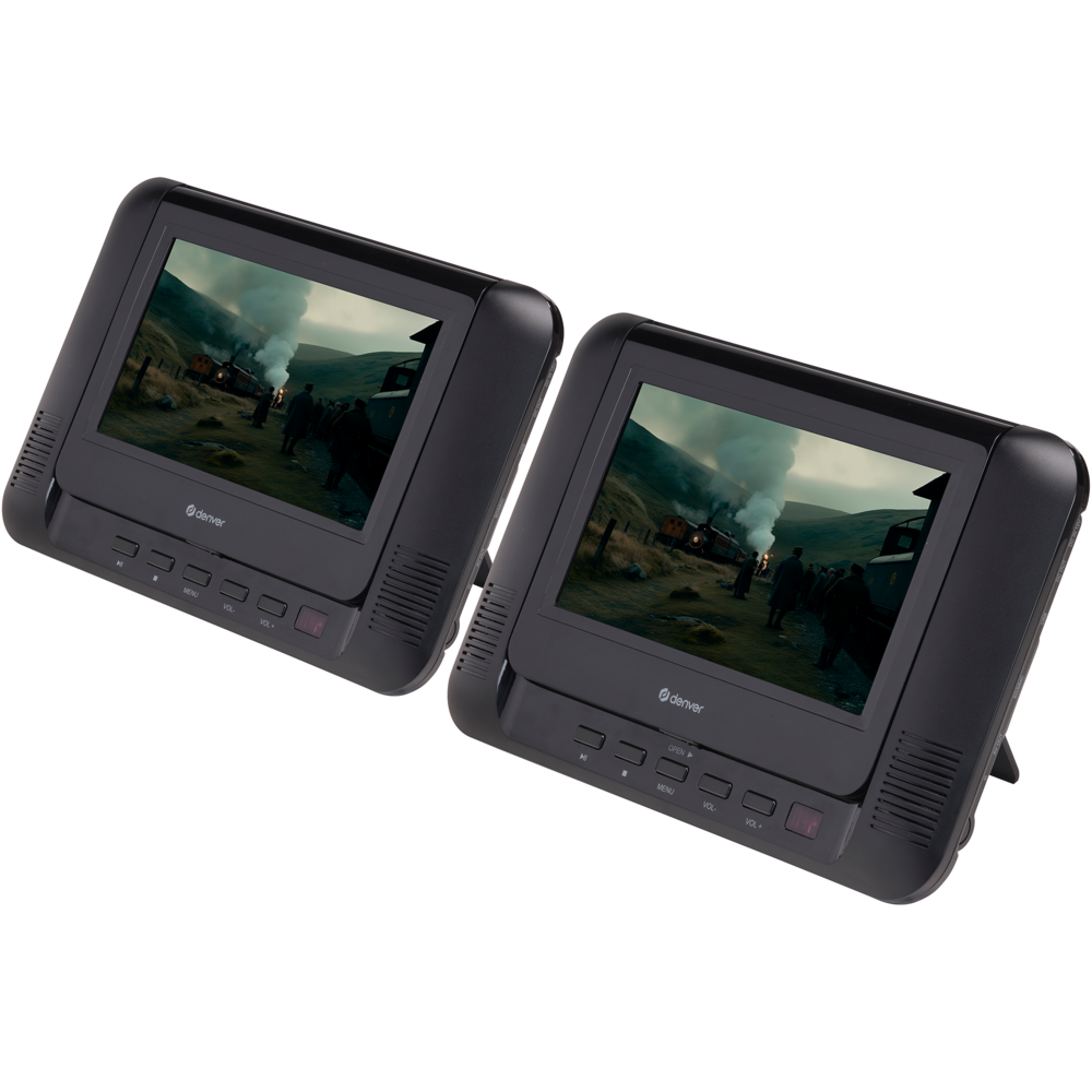 Denver MTW793 draagbare DVD-speler met 2 schermen