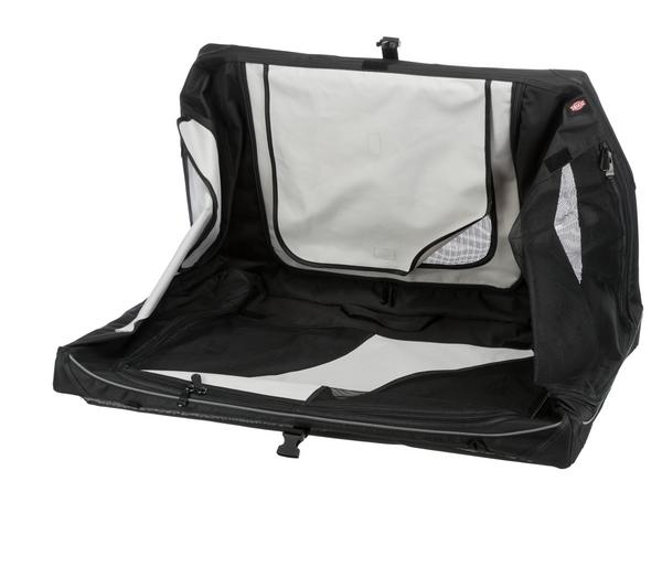 Trixie Hundetransportbox Vario, schwarz/grau