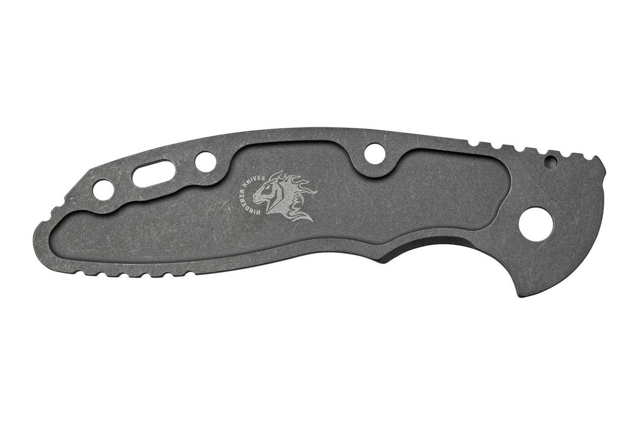 Rick Hinderer XM-18 3,0” greepschaal, Textured Working Finish Titanium