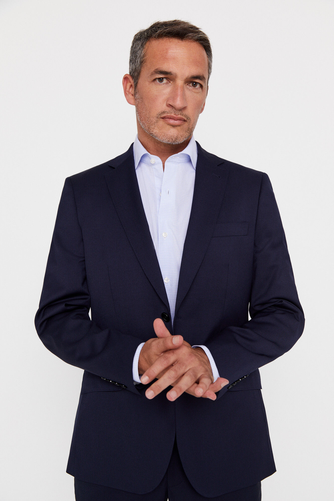 Blazer liso Coolmax® - Azul marinho