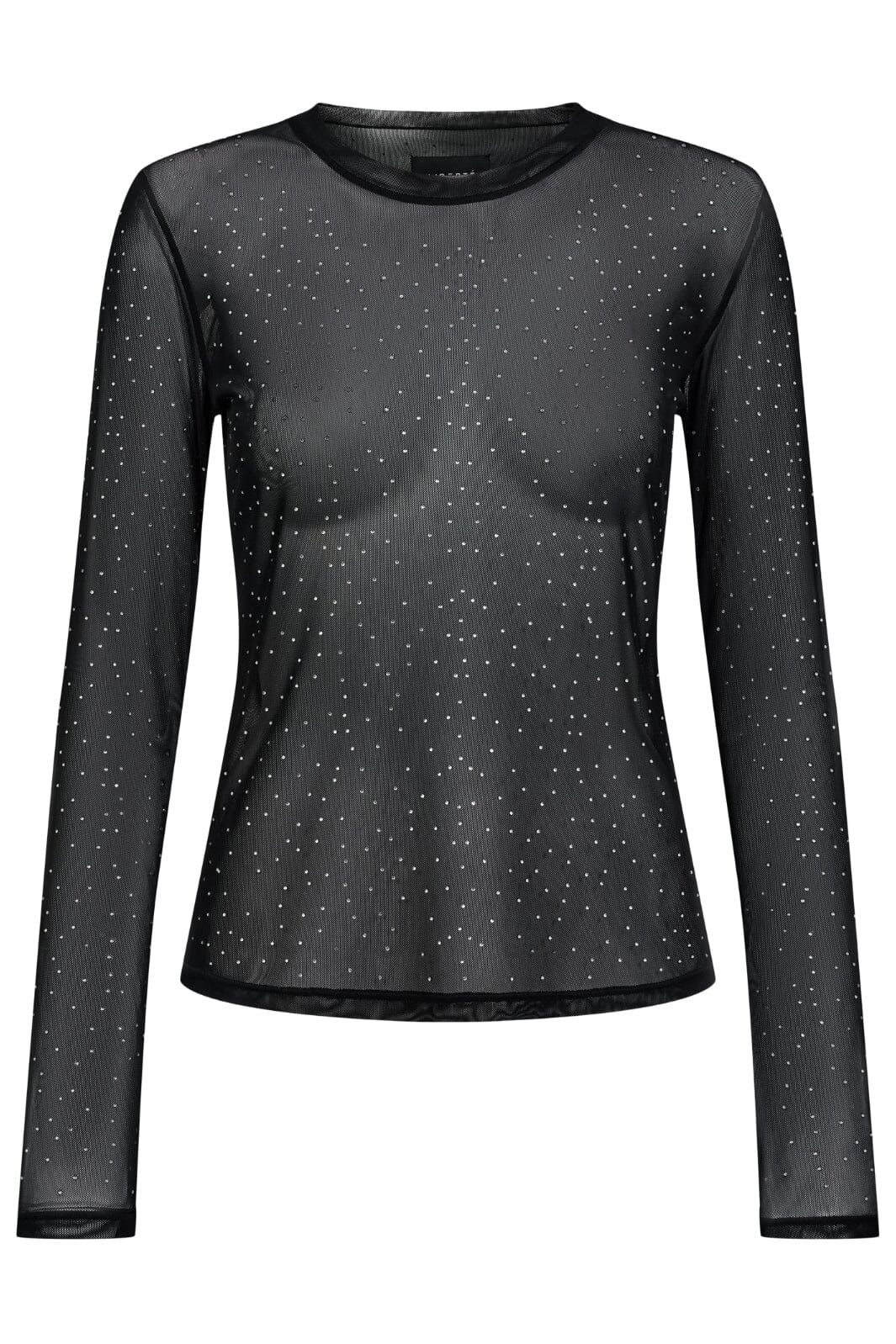 Liberte Mesh-Ls-Sparkle-Tshirt 22134 black diamond dot