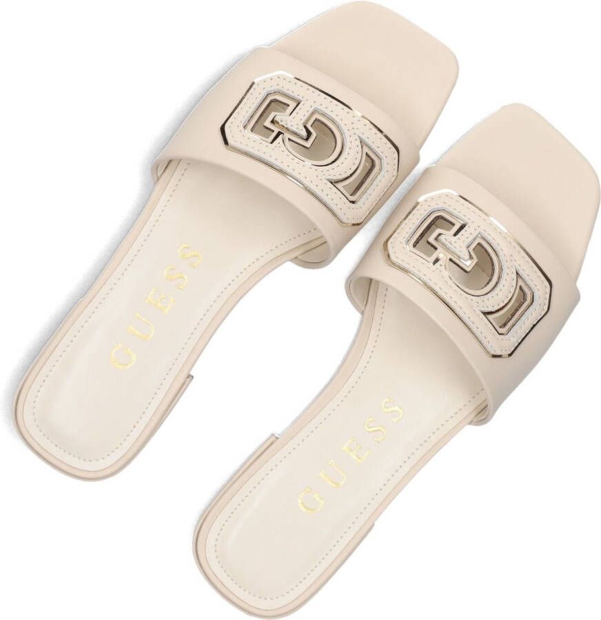 Guess Leren Damessandalen Lente Zomer Collectie Beige Dames