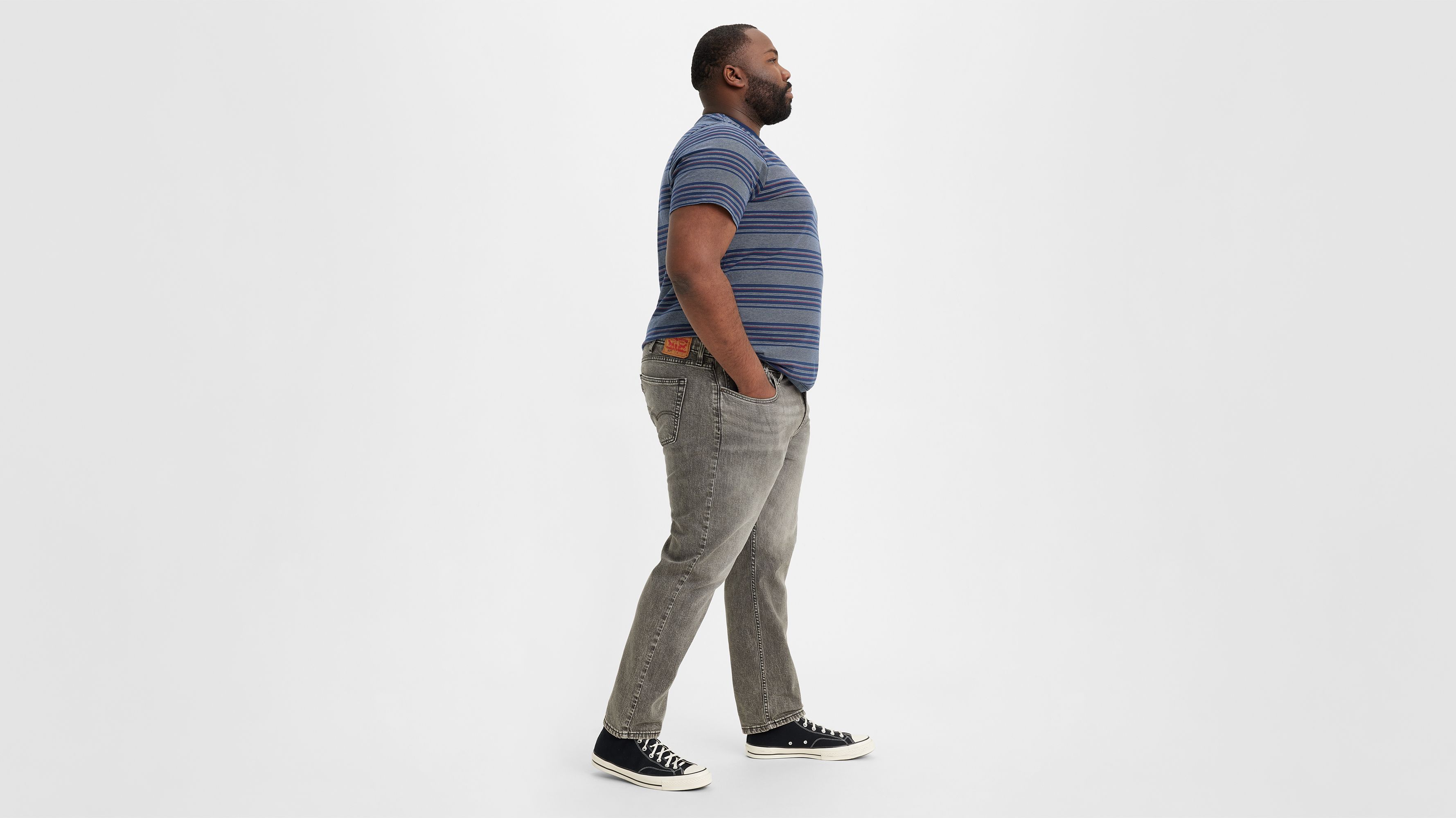 Jean 502™ fuselé (grandes tailles) - Crying Sky Levi'S® Flex - Gris