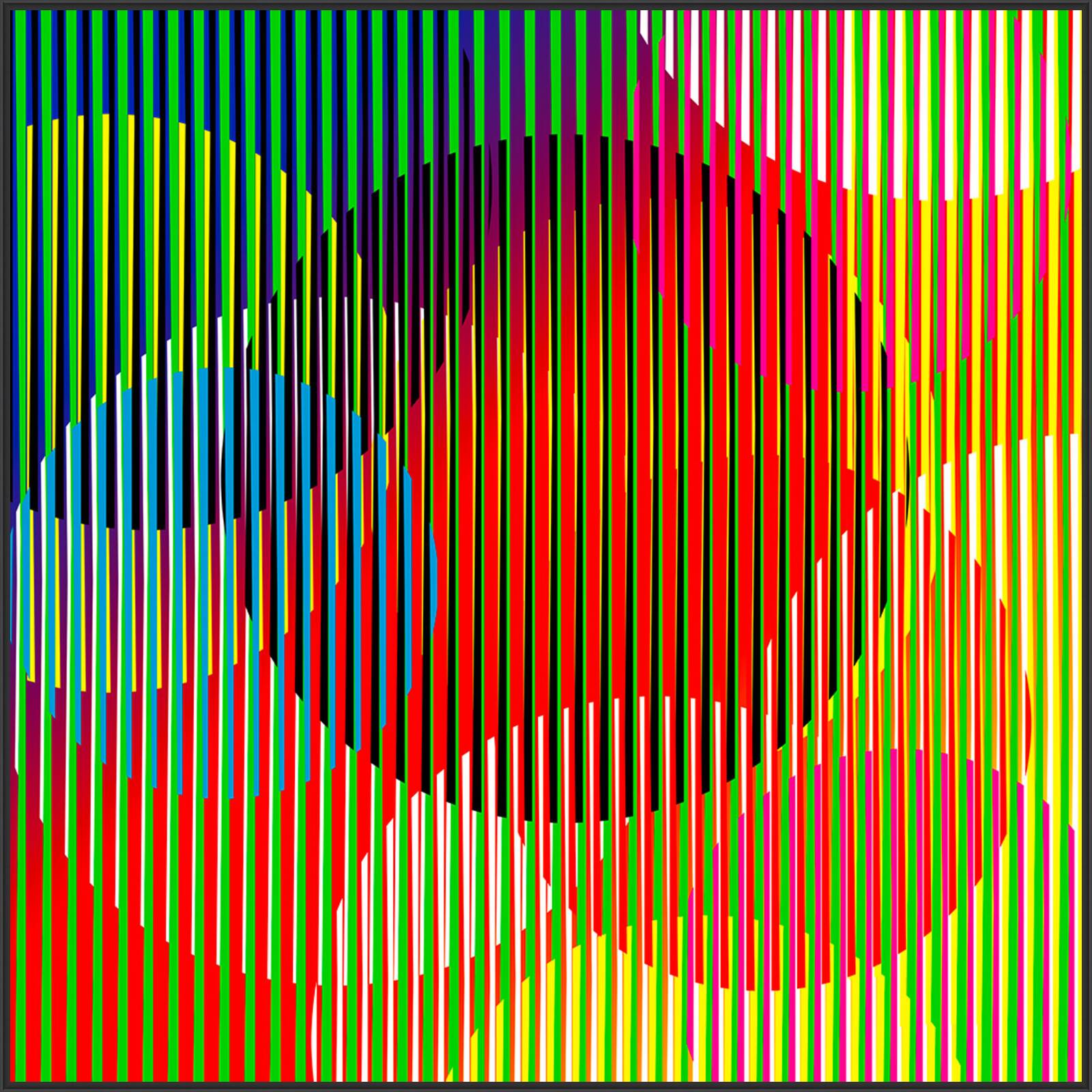 Chromatic Bubbles Orange I by Pedro Blas - Limited Edition. Edition of: 150. Signed.