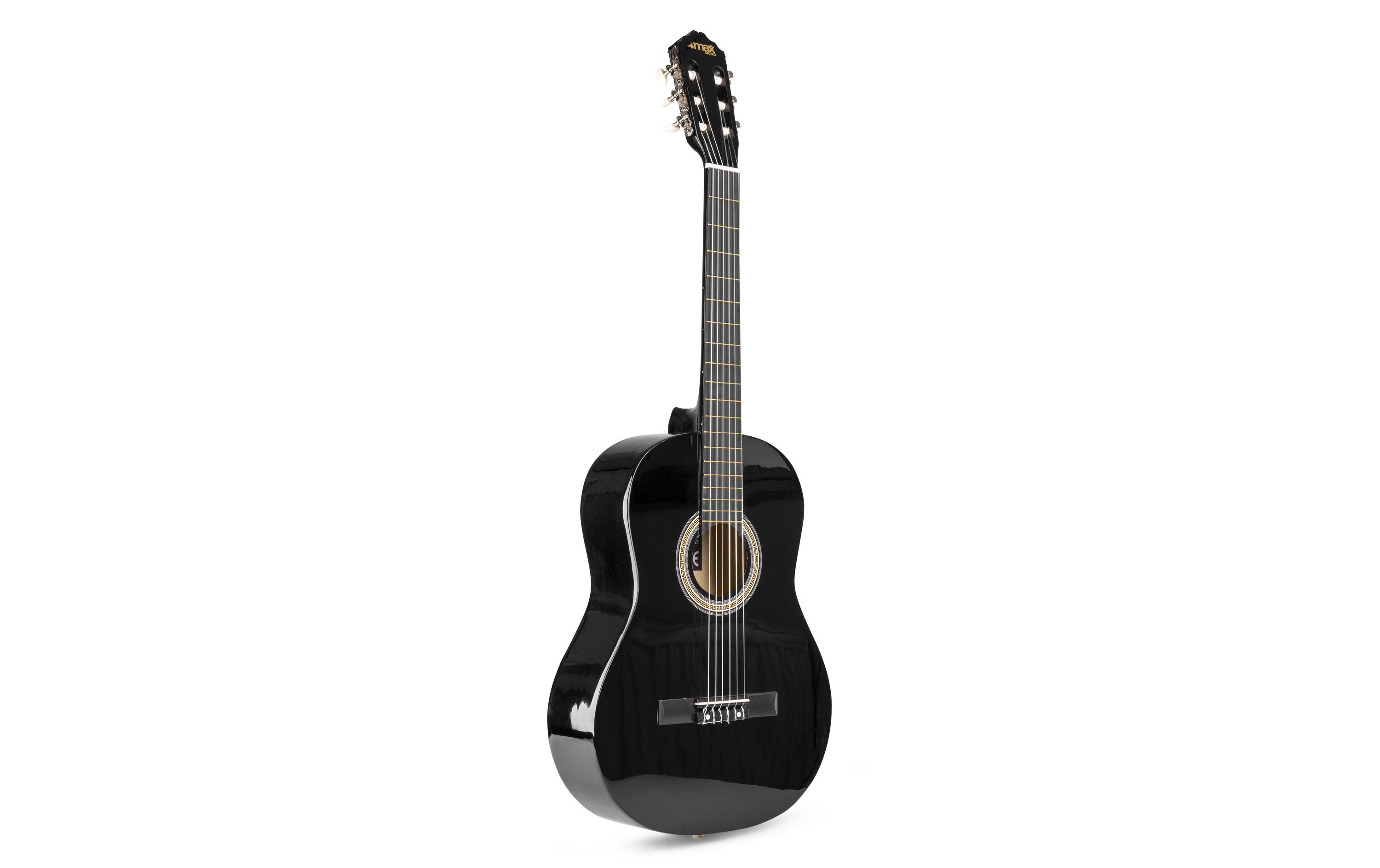 Akustikgitarre SoloArt Set SchwarzKlassische Gitarre mit Zubehör
