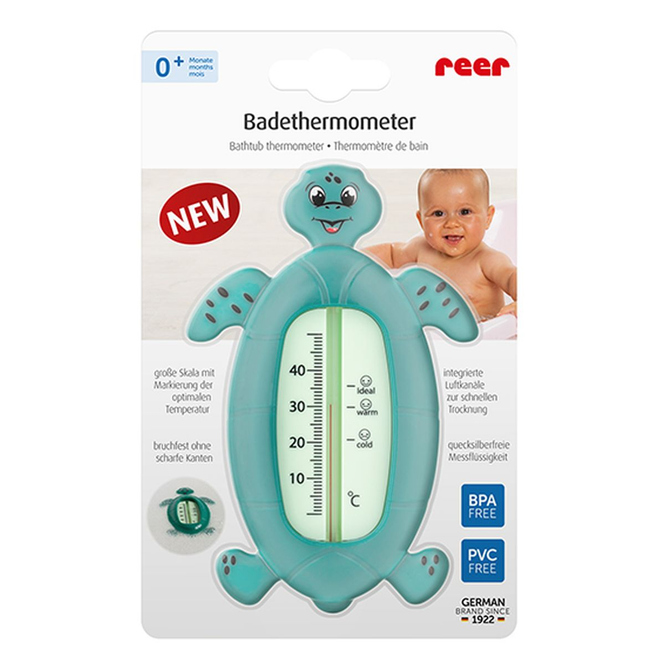 Reer - Badethermometer Schildkröte - grün