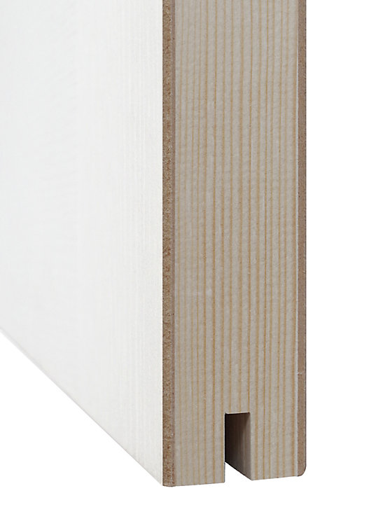 Porte coulissante Alvéolaire gravé prépeinte H.204 x l.93 cm
