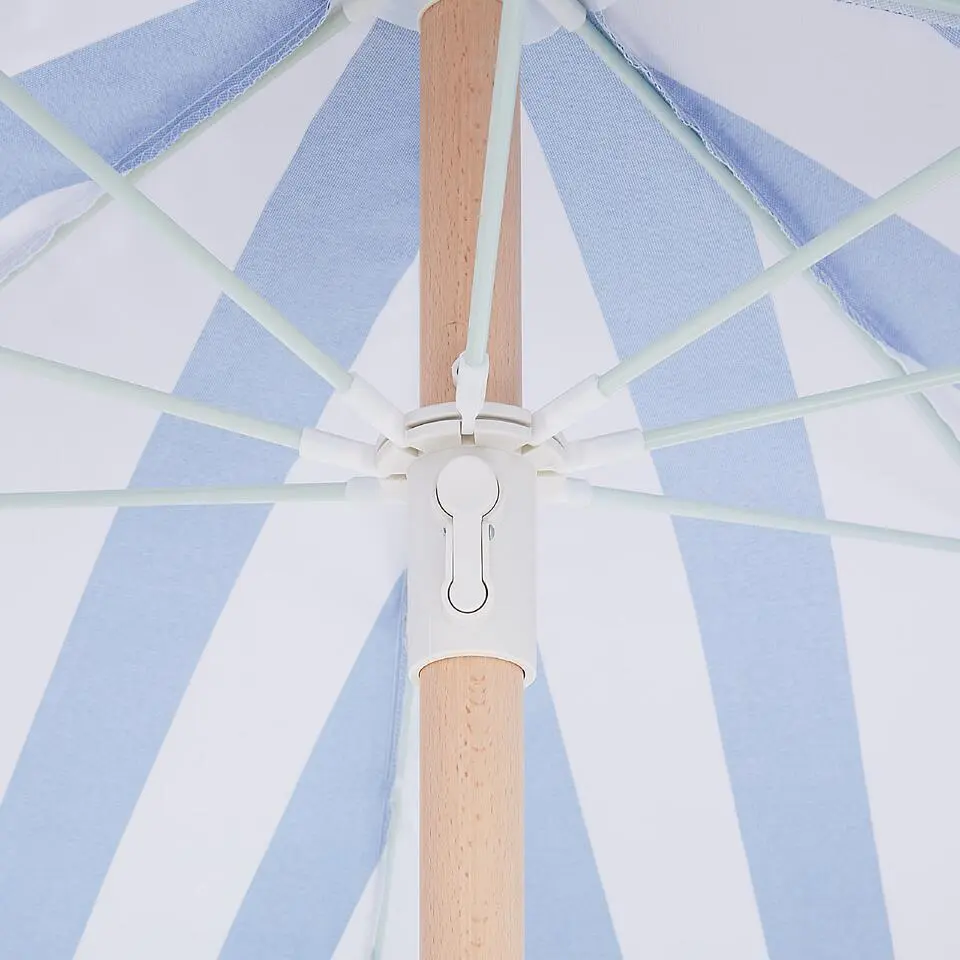 MONDELLO - Parasol - Blauw/Wit - Polyester