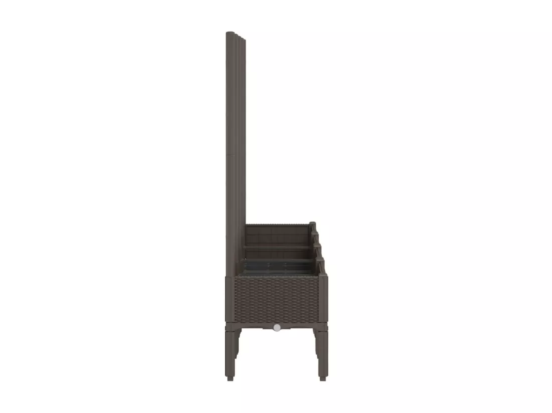 Jardinière bac lit surélevé marron 160 x 40 x 142 cm 02_0038268