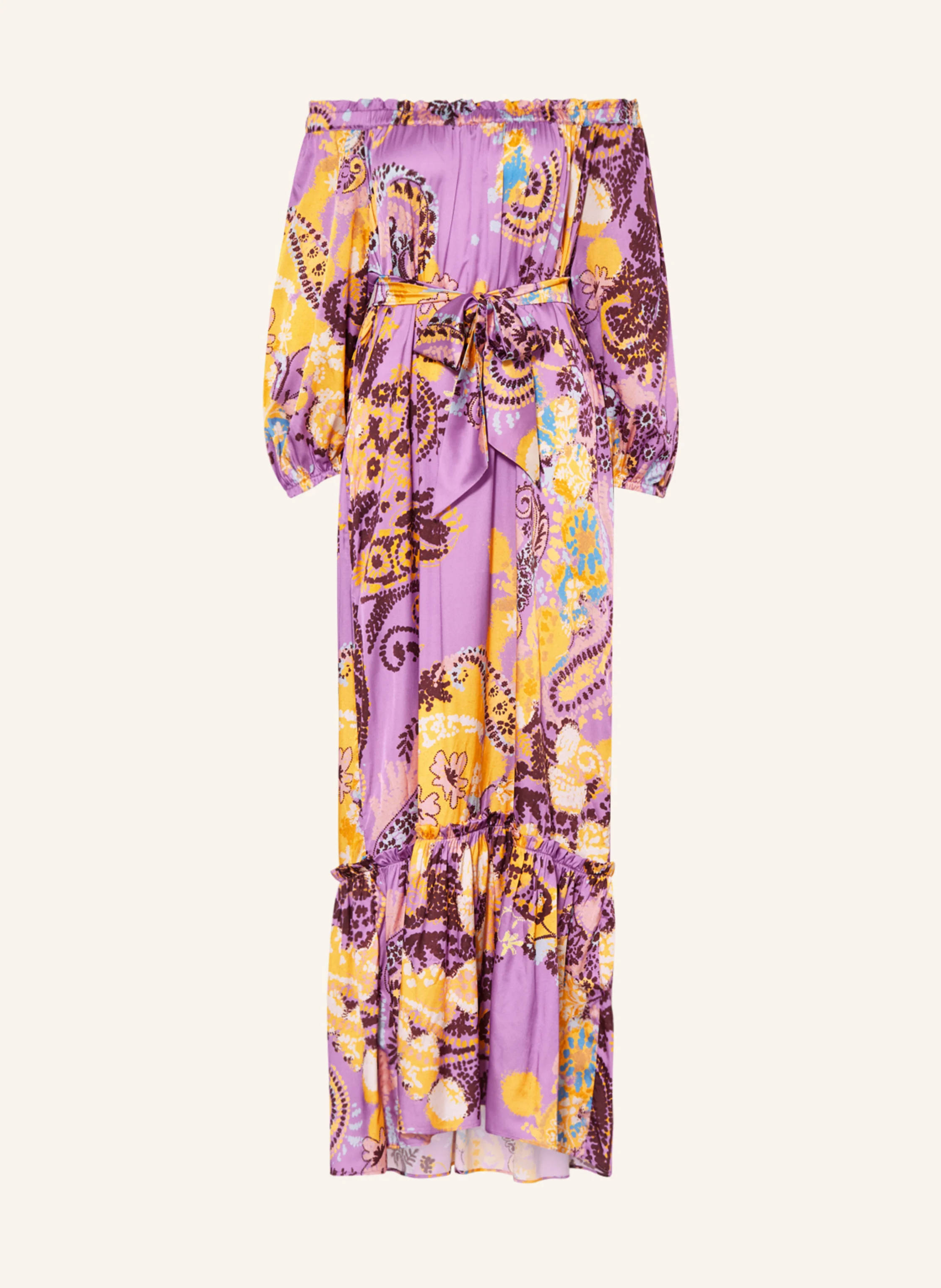 SEM PER LEI Kleid mit Seide und 3/4-Arm
