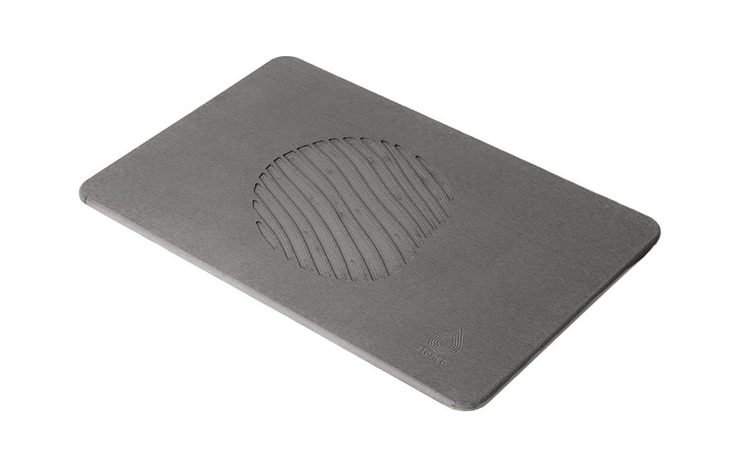 Stonea Badematte, 59 x 39 cm, OnyxSuper saugfähige Badematte aus Kieselgur