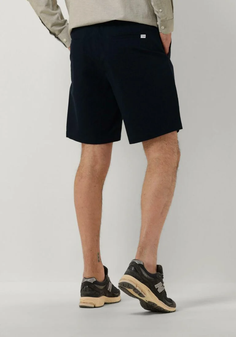 SELECTED HOMME donkerblauwe selected homme korte broek slhregular-karl seersucker shorts