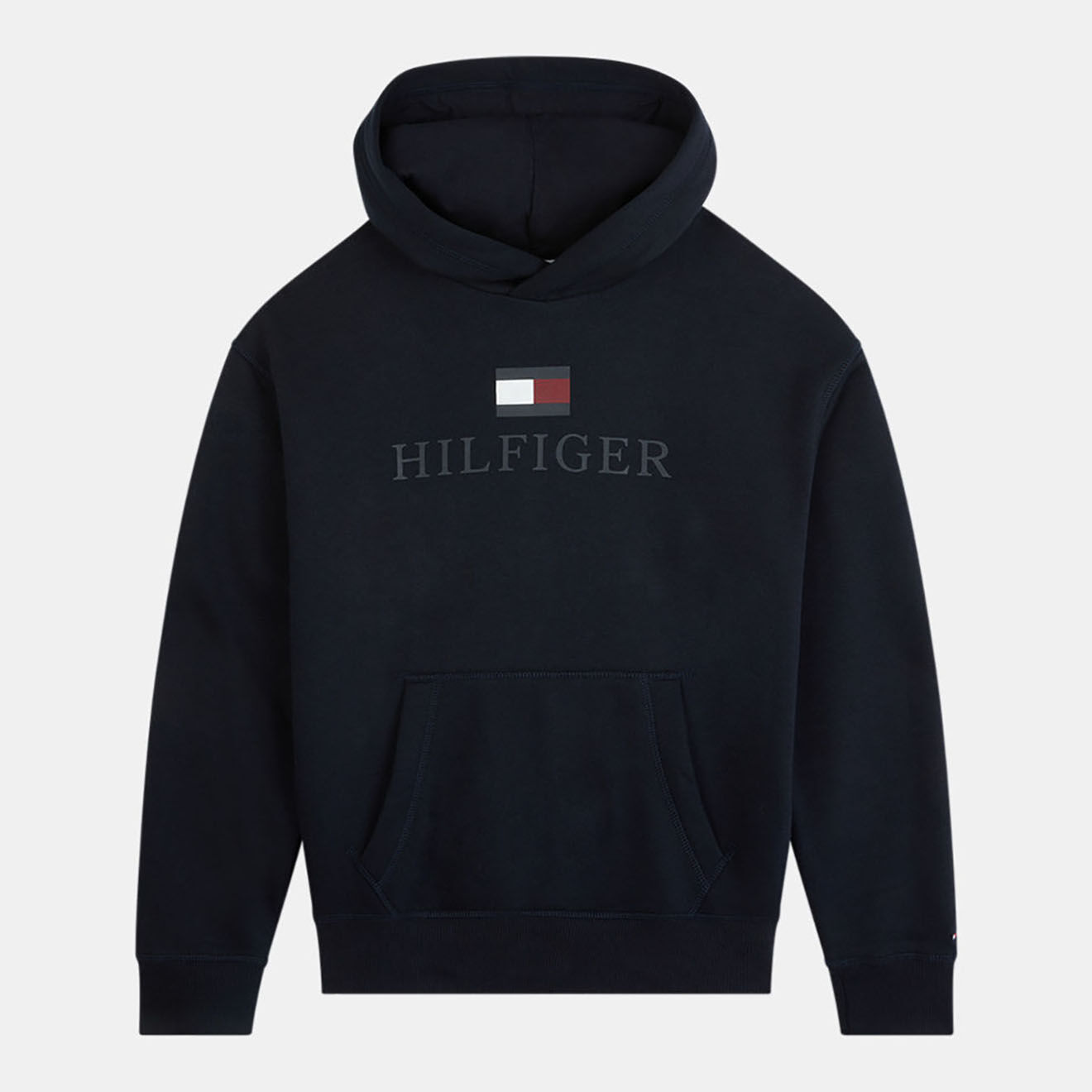Tommy Hilfiger Sweat à capuche logo Flag bleu marine