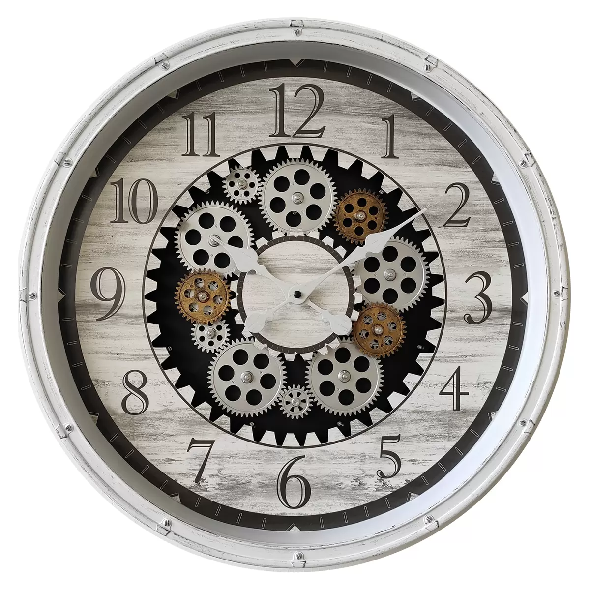 Wanduhr Landscape weiss