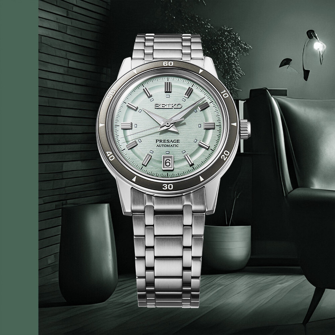 Seiko Presage Style 60's Automatik Eisgrün 39.5mm