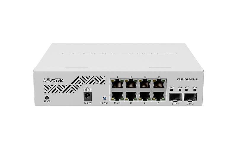 Switch CSS610-8G-2S+IN 10 Port8x 1G-Ethernet-Ports und 2x SFP+-Ports für 10G-Glasfaser-Konnektivität