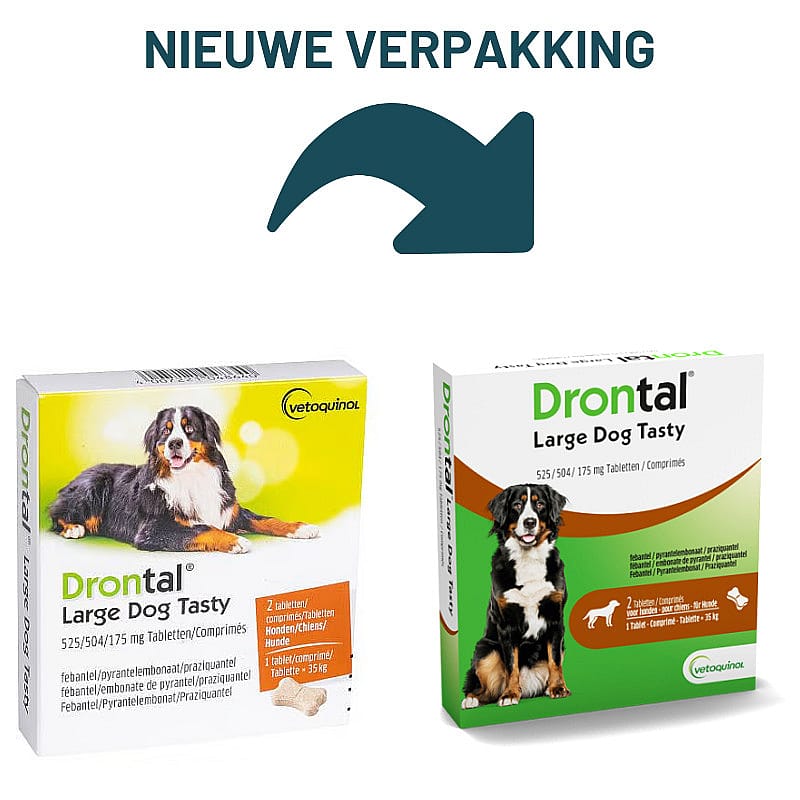 Drontal Large Dog Flavour Tasty Ontwormingstablet Grote Hond