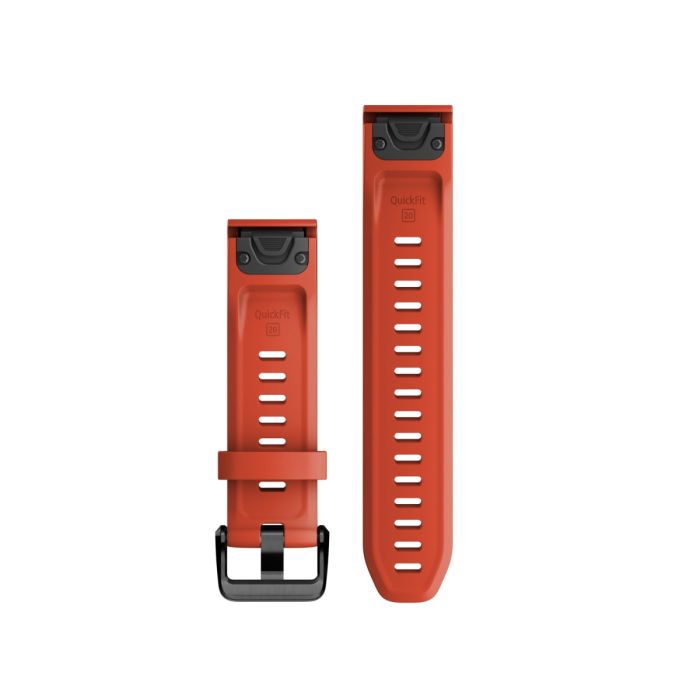 Garmin Unisex Tilbehør til ure/armbånd QuickFit® 20 Strap (Silicone) Rød
