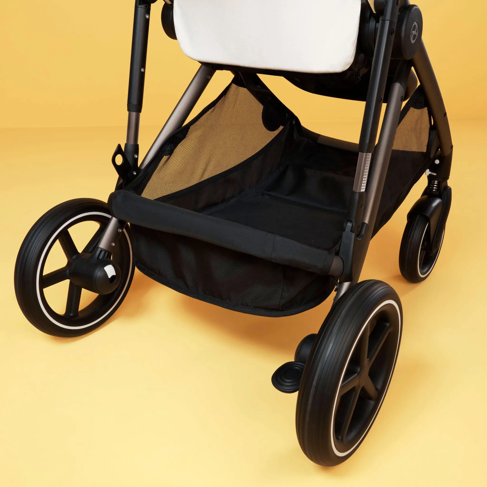 Cybex Poussette Double Gazelle S 2 – Châssis argent  Sièges Bleu Océan