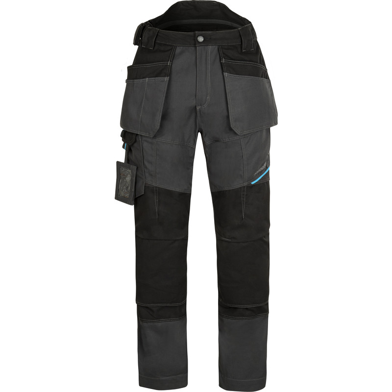 Portwest WX3 stretch werkbroek met holsterzakken + gratis kniestukken 54 grijs/zwart