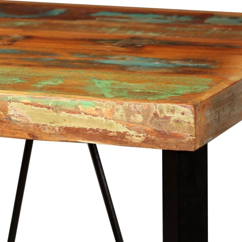 vidaXL Bartafel - Massief Gerecycled Hout - Industrieel - 60x60x107 cm
