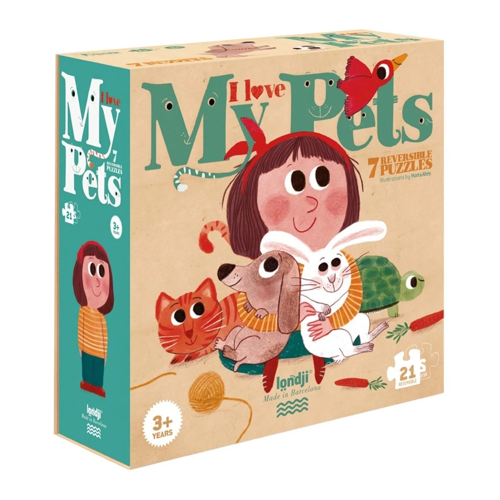 Puzzle - I Love My Pets - 21 pièces