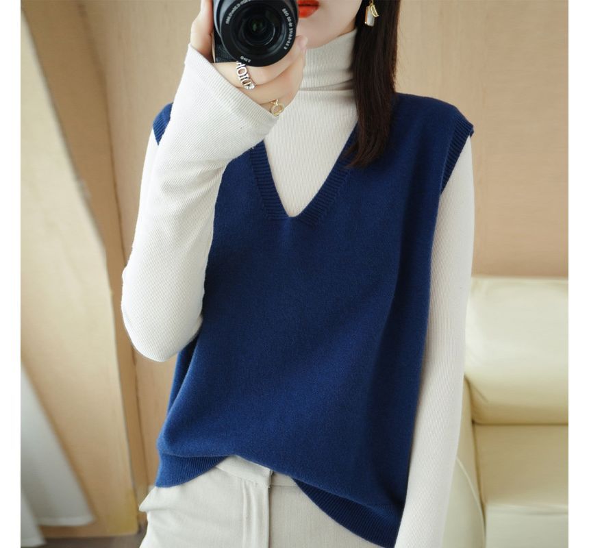 Gistinty - V-hals effen vest