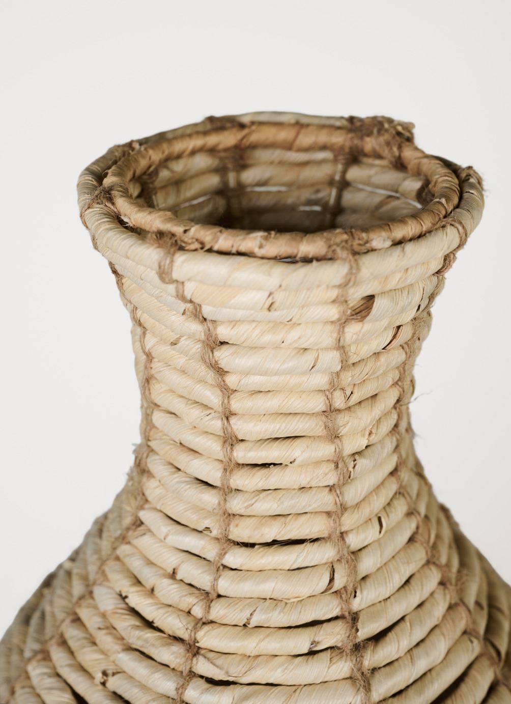 Dekorvase lys natur - 23x23x45 cm