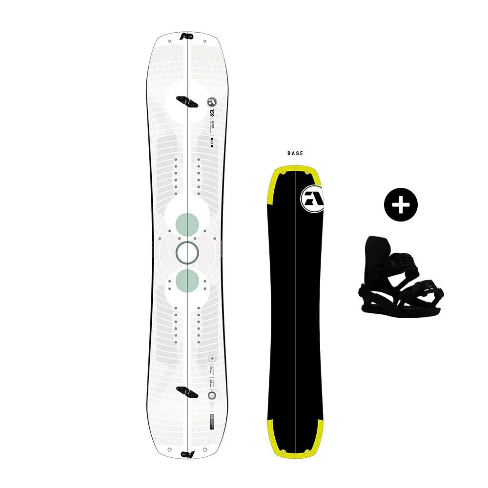 Amplid TOUR OPERATOR - Pack snowboard freeride black/yellow/white