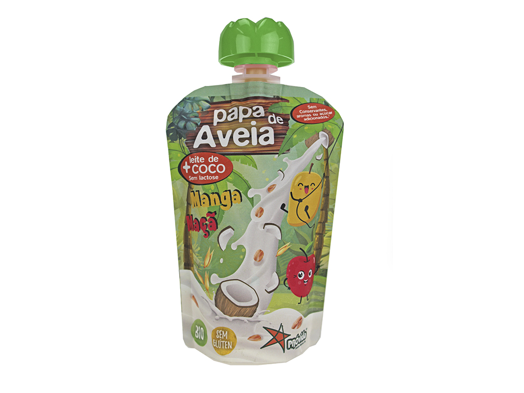 PAPAS DE AVEIA PROVIDA MANGA E MAÇÃ BIO 100G