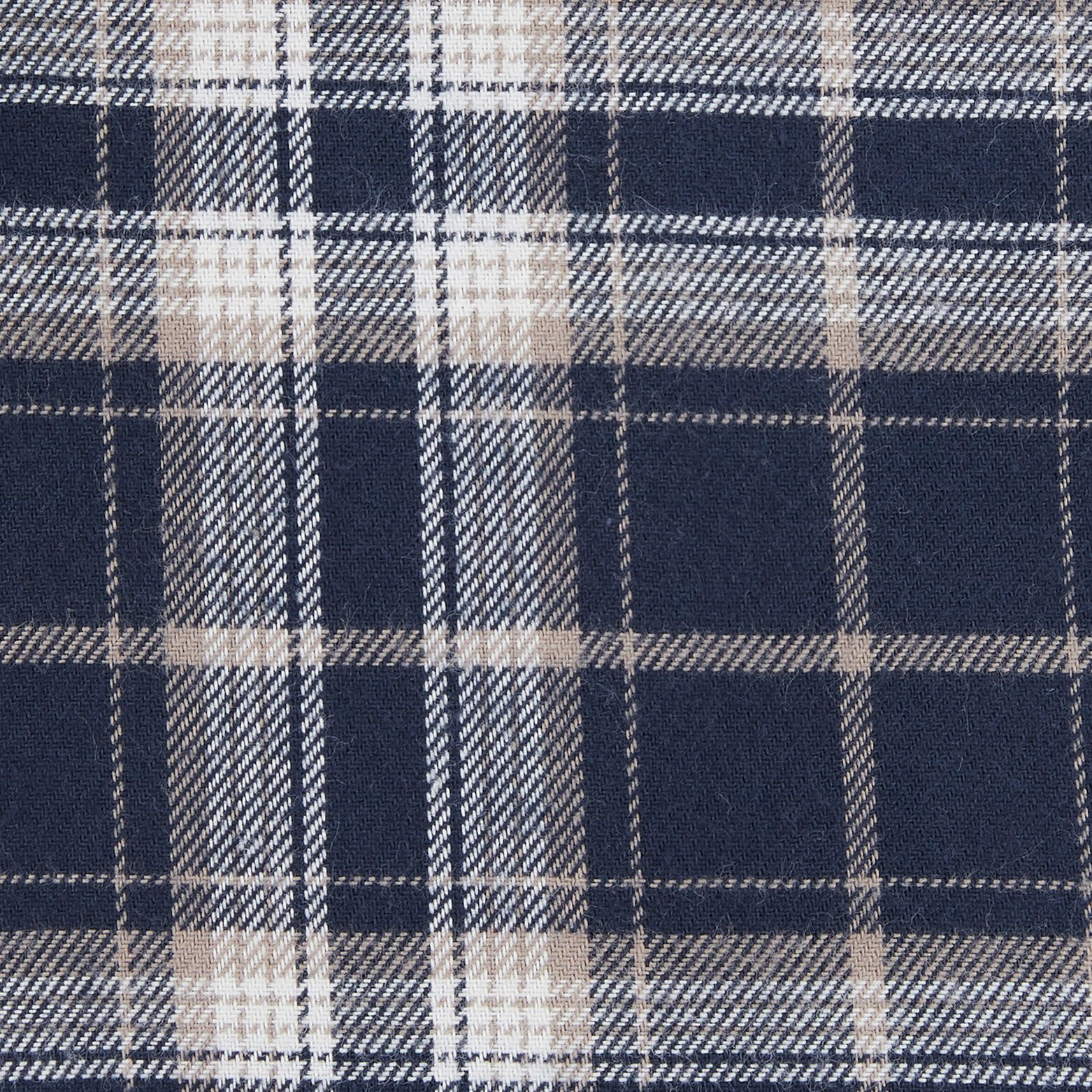 Chemise regular carreaux coton flanelle régénérati Bleu foncé