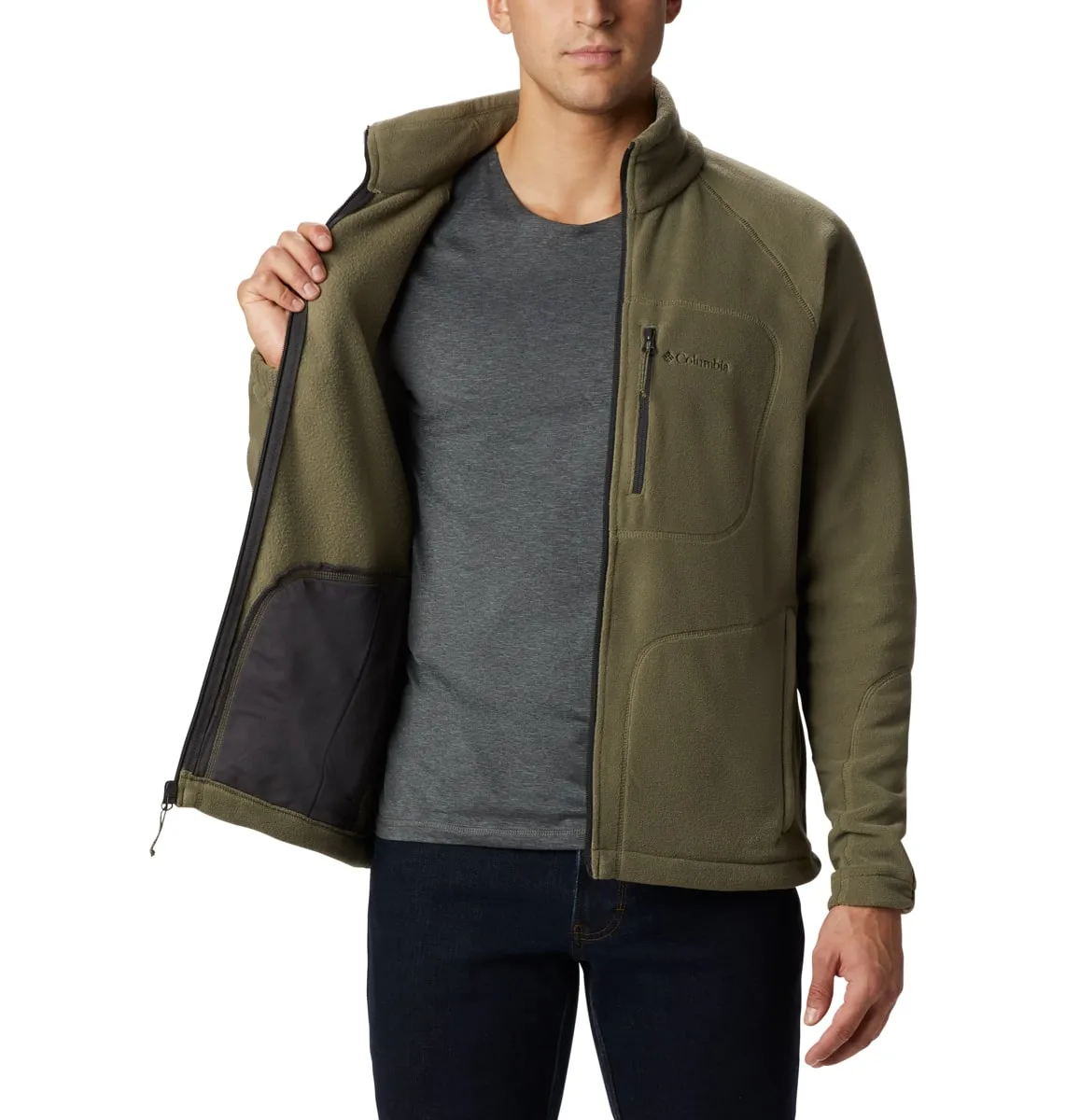 Columbia Fast Trek Ii Full Zip Fleece Army Green
