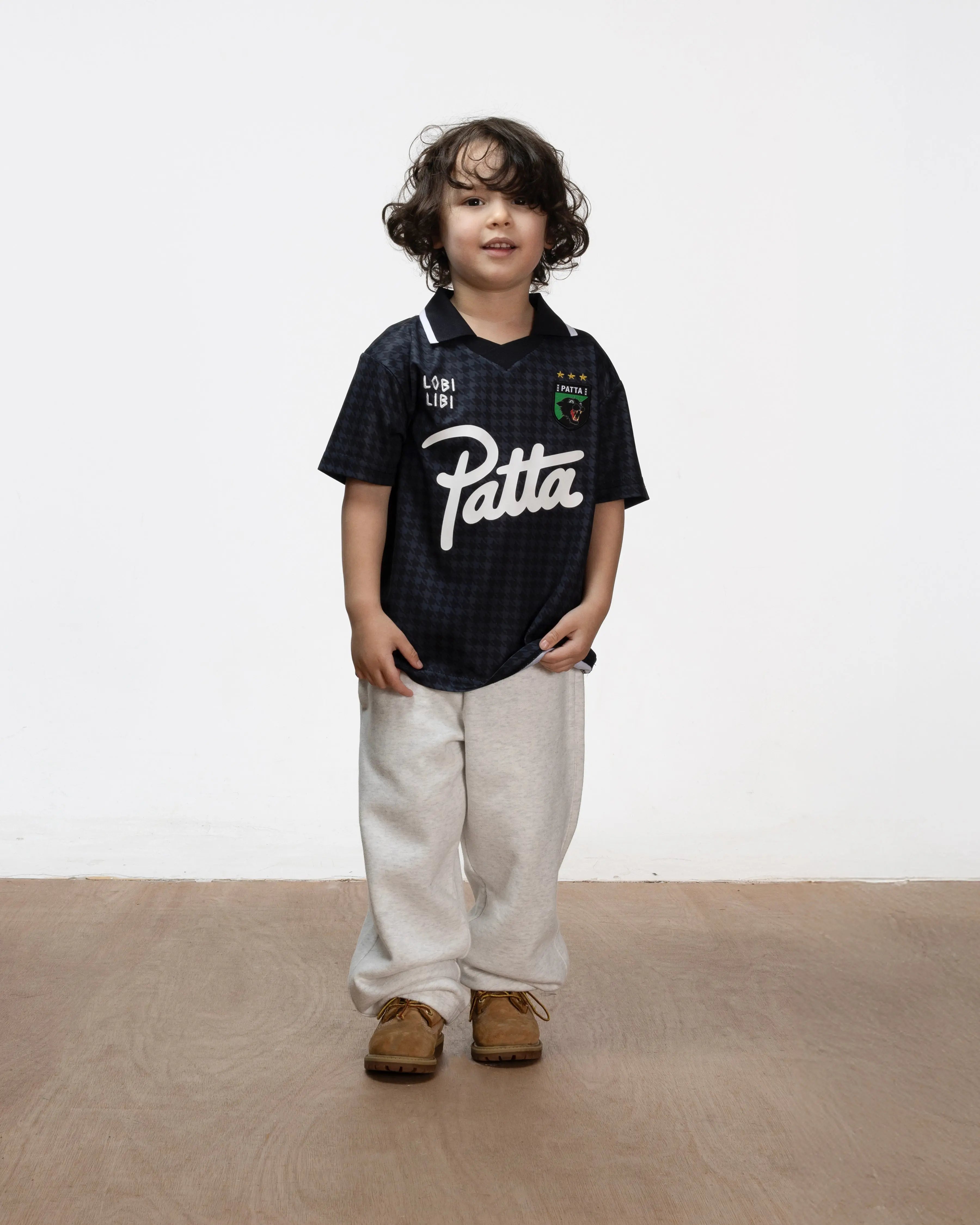 Patta Kids Houndstooth Football Jersey (Ombre Blue)