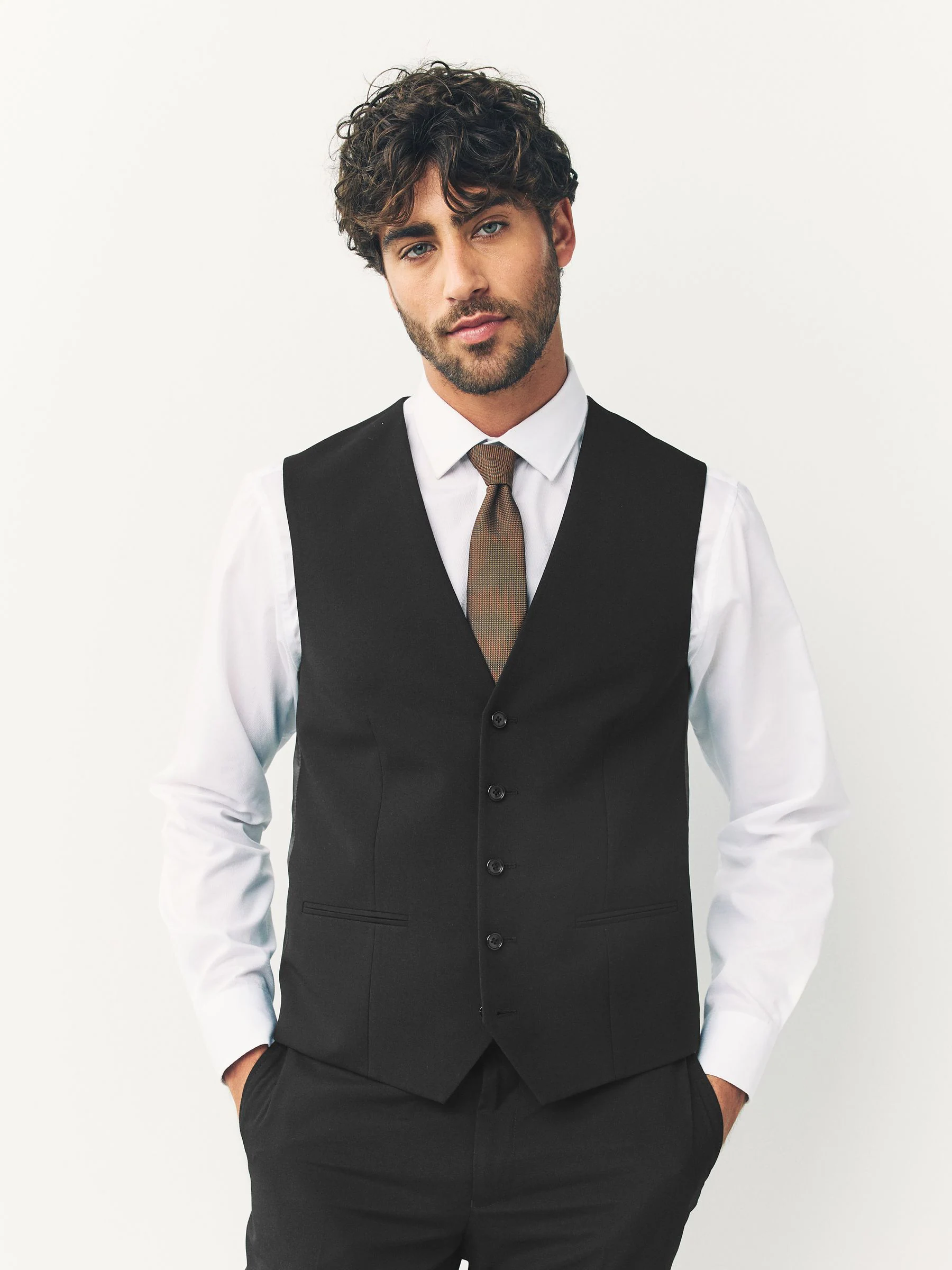 Zwart - Gilet met regular fit