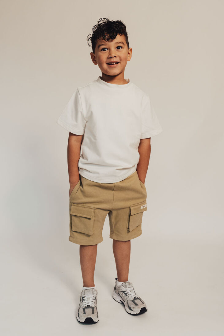 BAJE STUDIO beige baje studio cargobroeken terrey