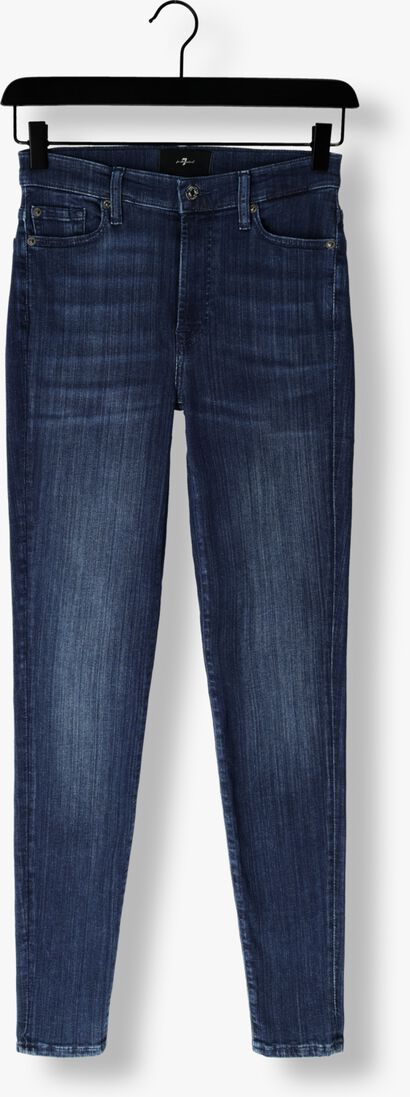 blauwe 7 for all mankind skinny jeans high waist skinny
