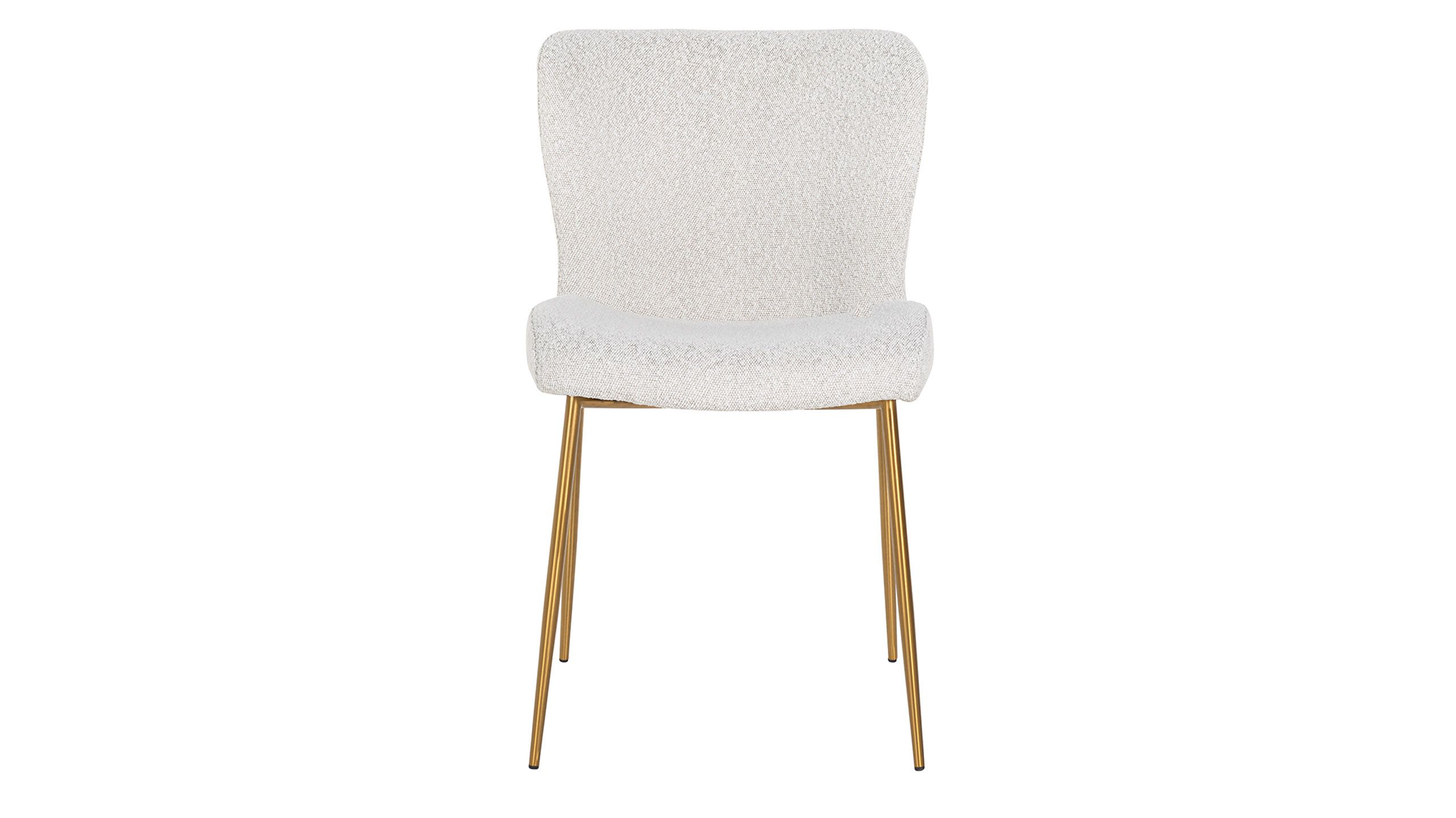 Eetkamerstoel 210623 White Bouclé Odessa B49 x D64 x H85 cm