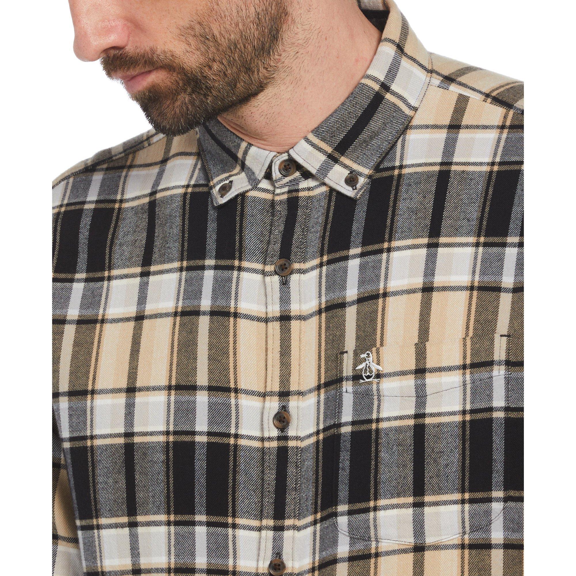 Original Penguin Long Sleeve Patterned Shirt
